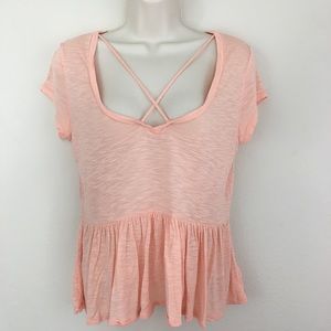 🪴3x$20 SALE Express Coral Cross Front Blouse